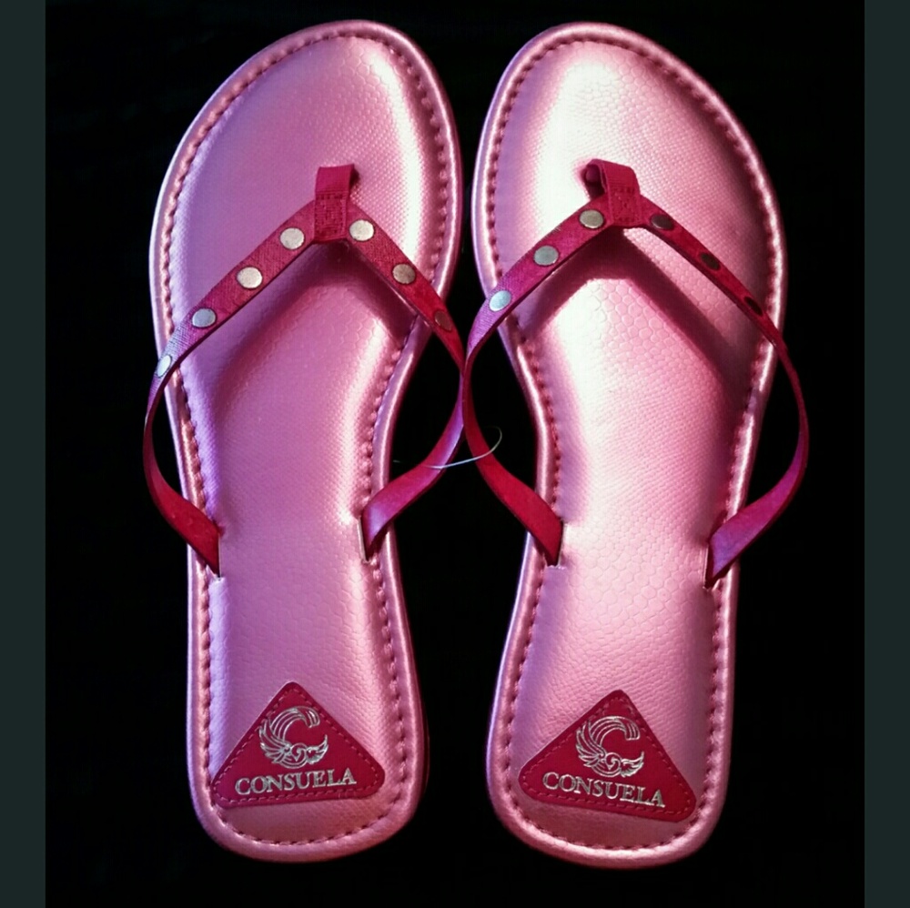 *NEW* Consuela Bags Pink Metallic Sandals